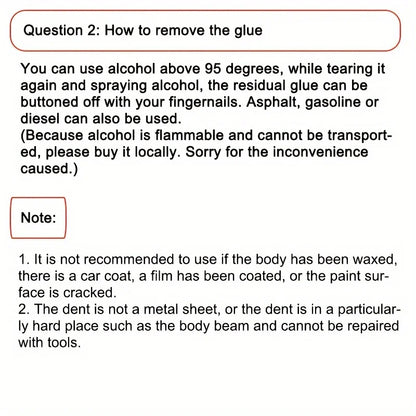 Kit de Reparo de Amassados Sem Danificar a Pintura – Paintless Dent Removal (PDR) Com a Pistola de cola quente