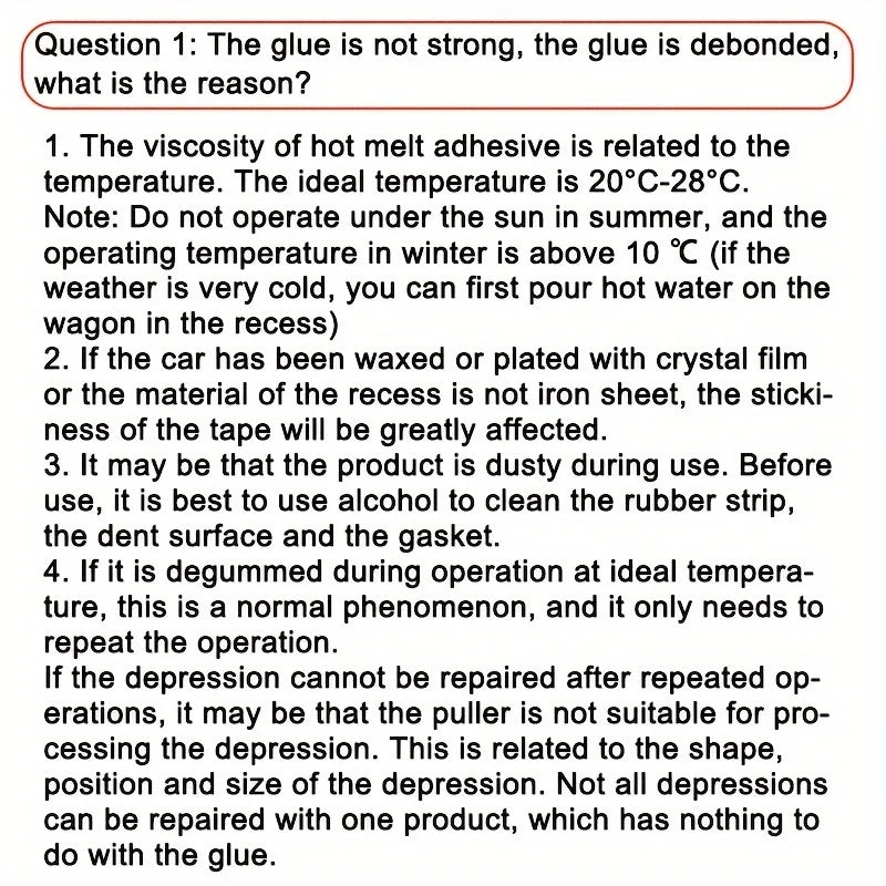 Kit de Reparo de Amassados Sem Danificar a Pintura – Paintless Dent Removal (PDR)