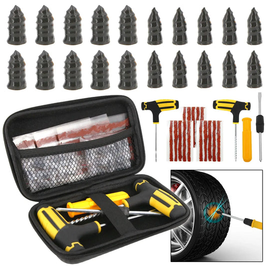 Kit de Reparo de Pneus Tubeless – (Completo com Estojo EVA)